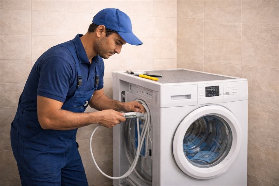 Washing machine installation and uninstallation
