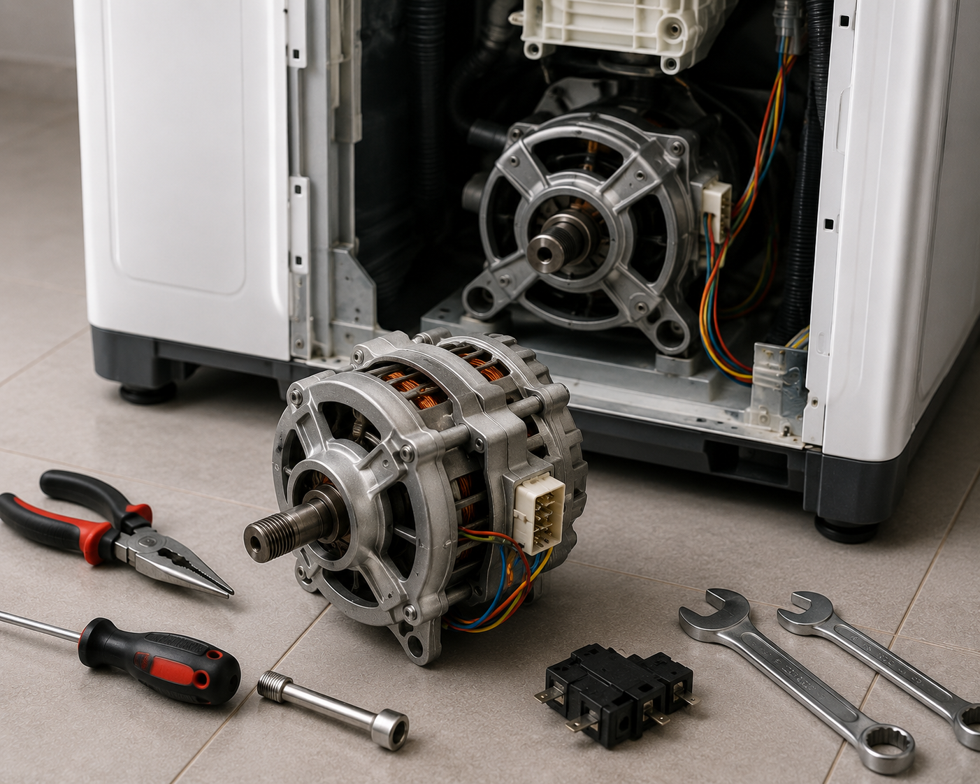 Washing machine motor repair