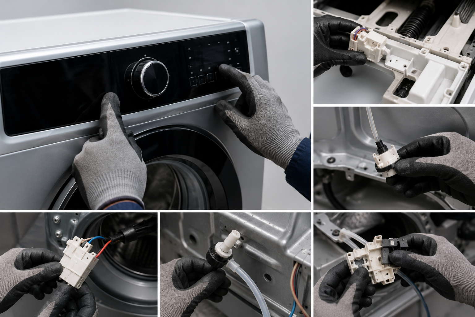 Washing machine control panel repair